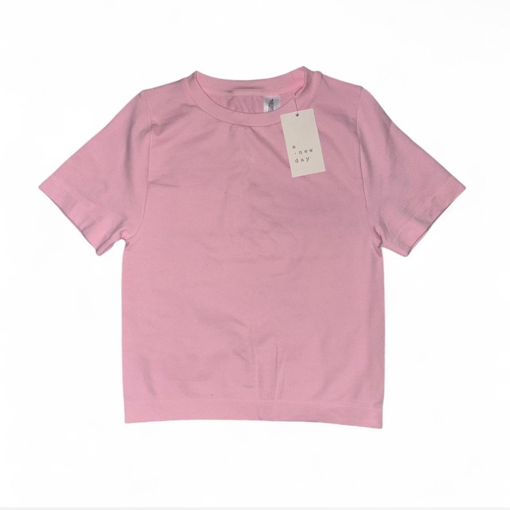 NWT A New Day Light Baby Pink Crop Top